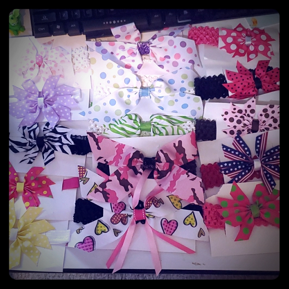 Handmade Headbands with bows♡